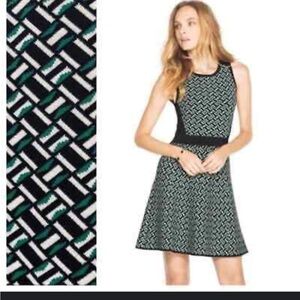 White House Black Market Sleeveless Fit & Flare Knit Dress